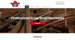 Desktop Screenshot of normansscrapmetal.com.au